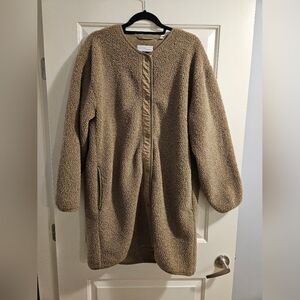 Aritzia Wilfred Free Sherpa Long Liner Jacket